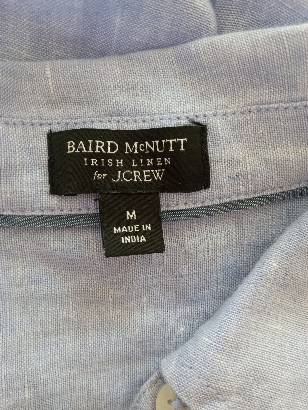 BAIRD MCNUTT J. CREW Irish Linen Chambray Shirt Dress | M - Picture 11 of 11